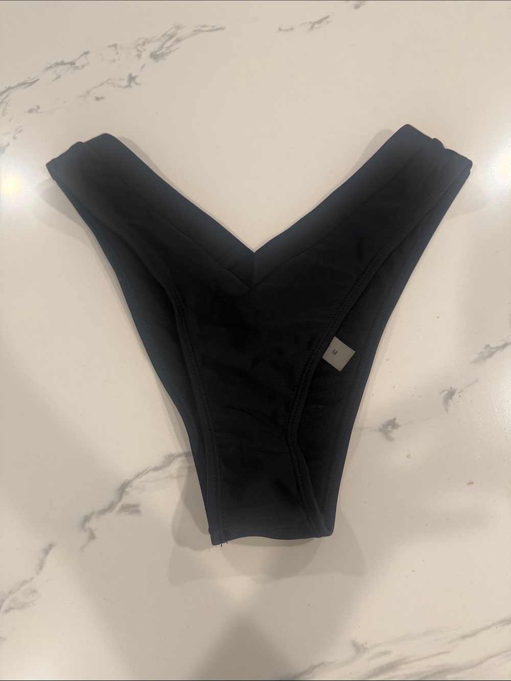 Women’s Black V-Front Bikini Bottoms